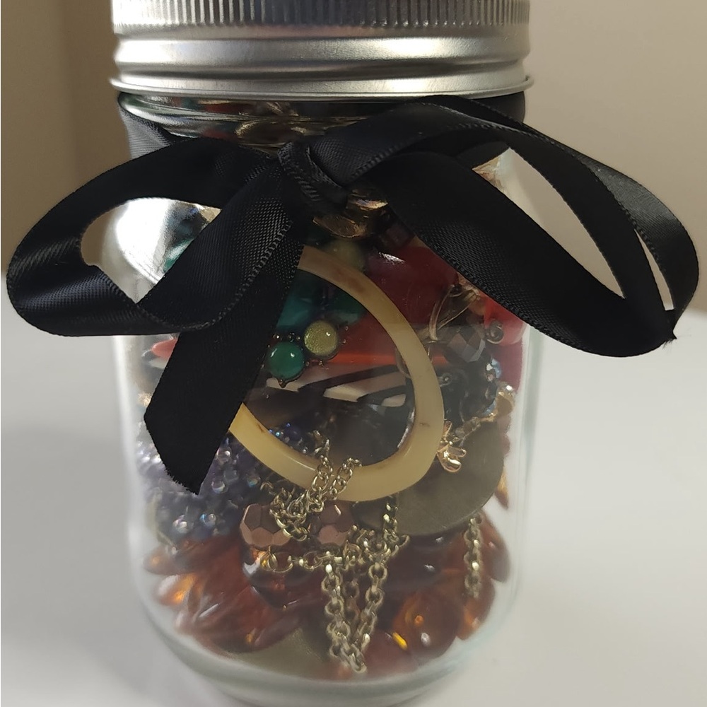 Colorful and Eclectic Mystery Jewelry Jar